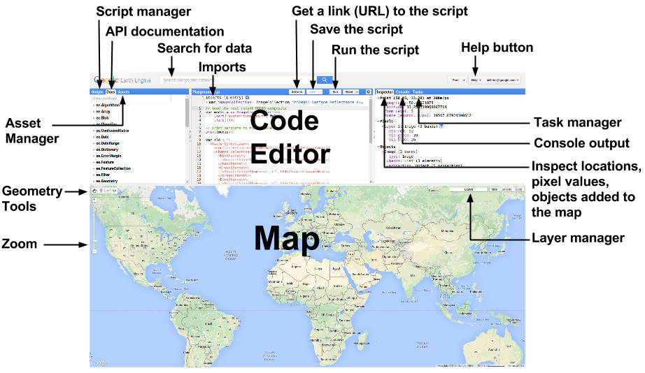 Google Earth Engine Code Editor